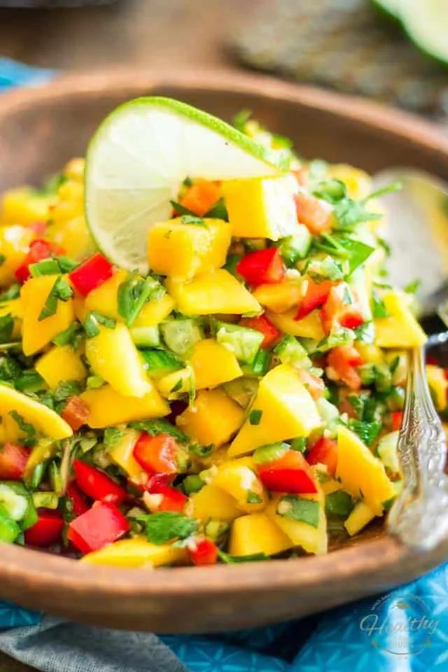 Spicy Mango Salsa • The Healthy Foodie