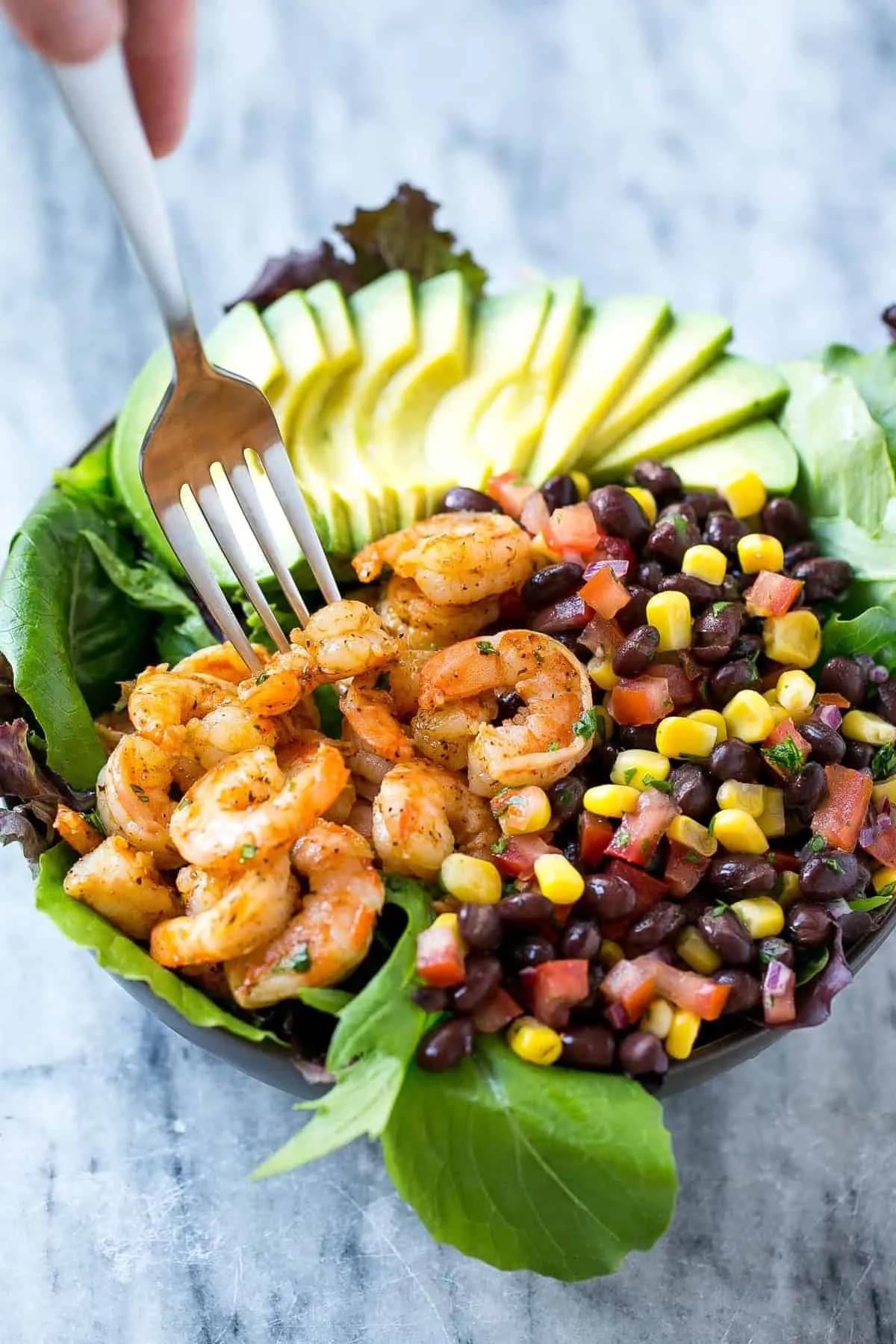 Easy Mexican Shrimp Salad Recipe | Healthy Fitness Meals