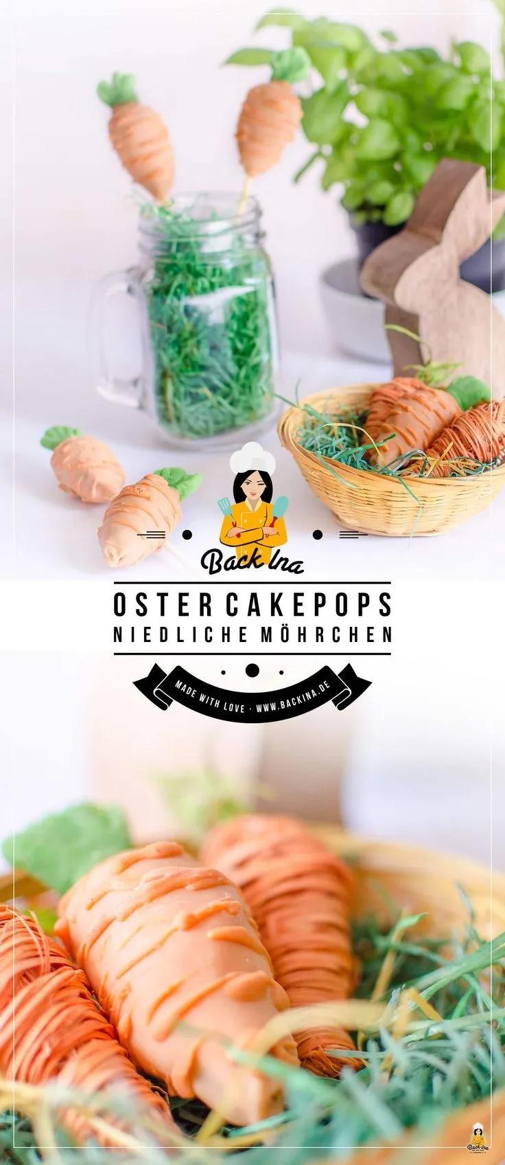 Oster Cakepops in Form von Möhrchen: Eine niedliche Aufmerksamkeit im ...
