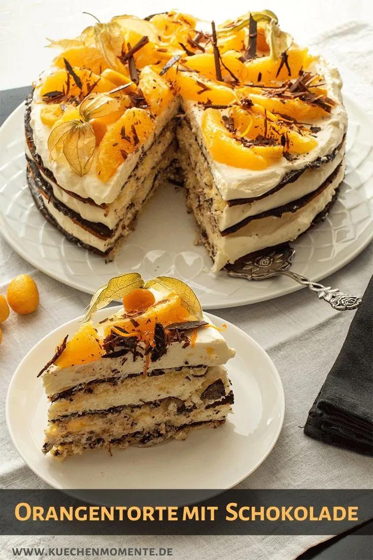 Orangentorte mit Schokolade | Rezept | Leckere torten, Kuchen und ...