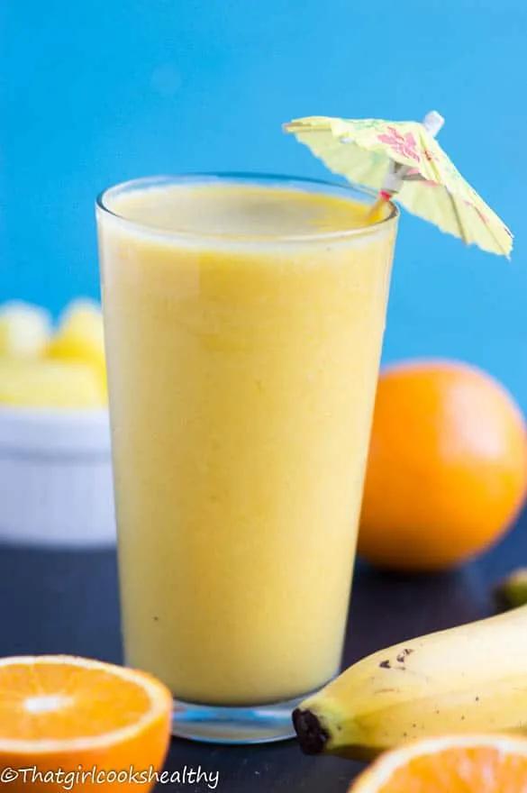 Orange pineapple banana smoothie - That Girl Cooks Healthy