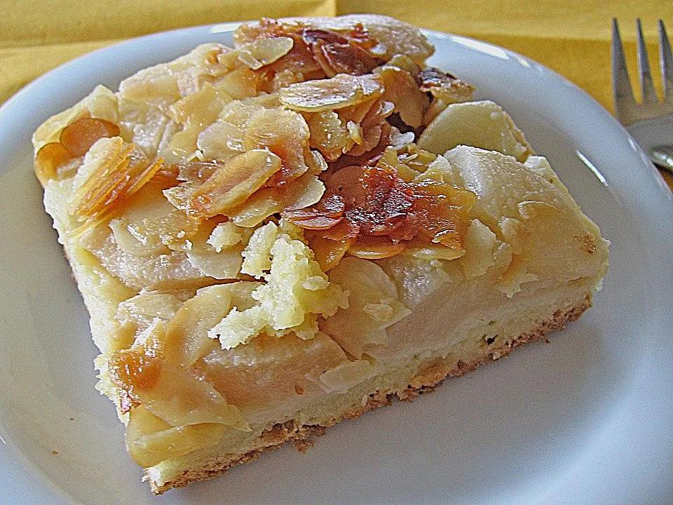 Apfel - Birnen Kuchen Florentiner Art von Skye| Chefkoch