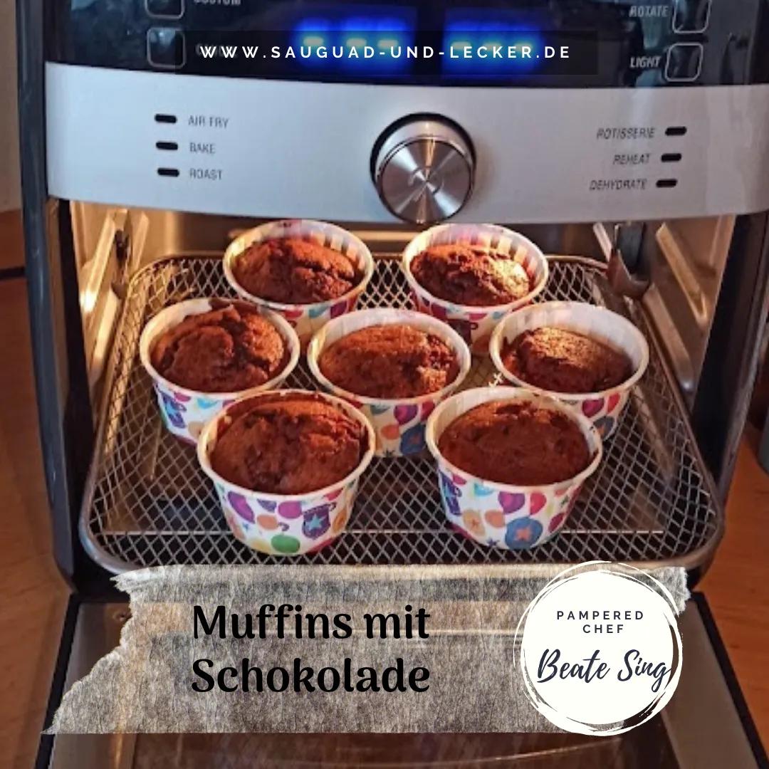 schnelle Muffins mit Schokolade ⋆ sauguad &amp; lecker mit Pampered Chef