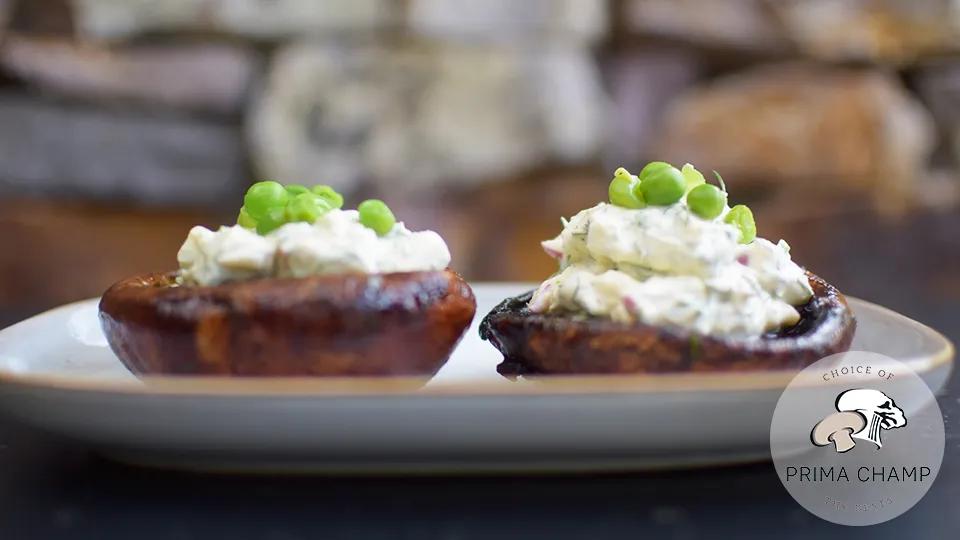 Mit Eiersalat gefüllte Portobello-Pilze - Prima Champ