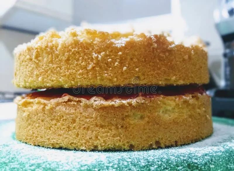 Victoria Cake stock image. Image of layer, fresh, plates - 23560395