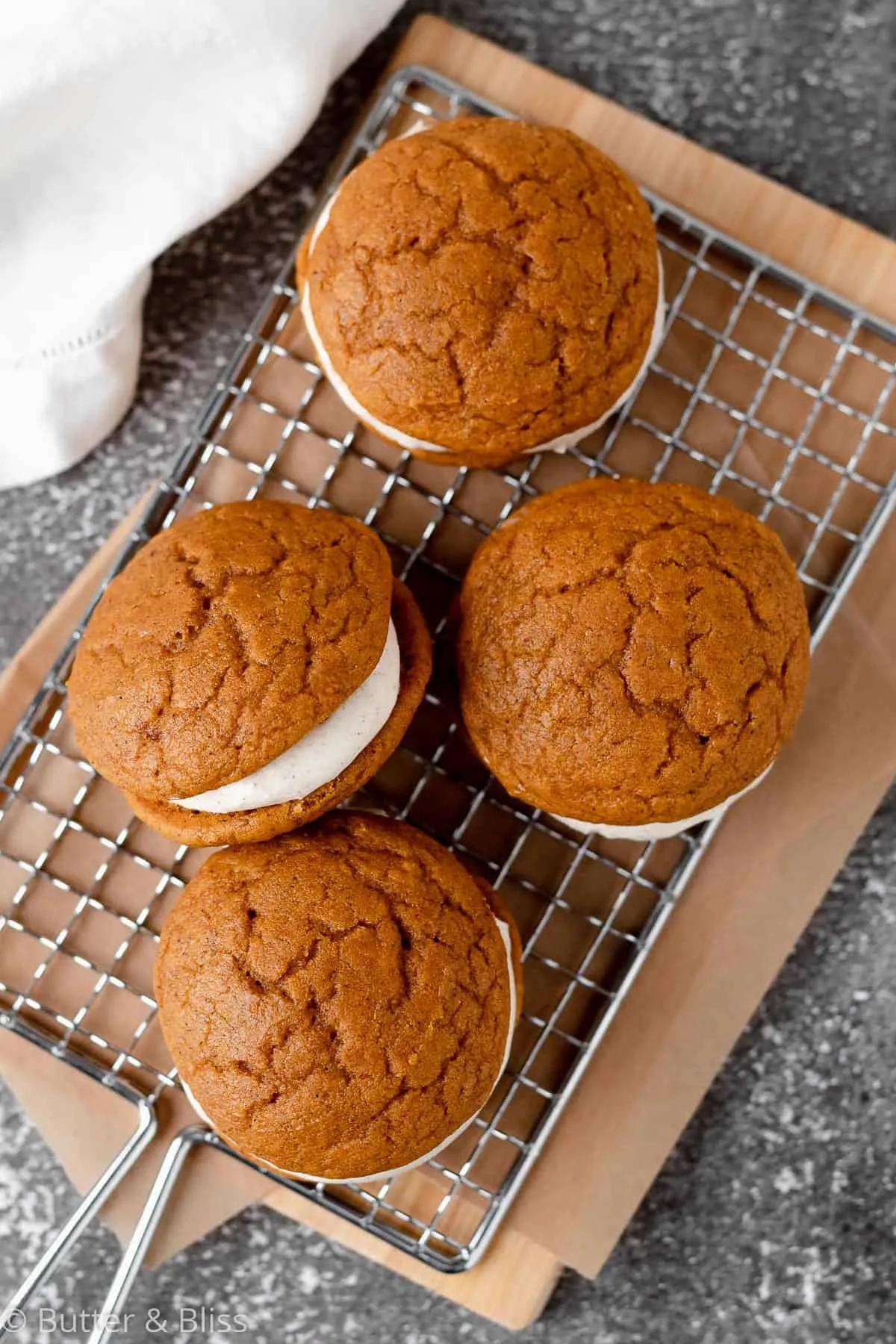 Small Batch Pumpkin Spice Whoopie Pies