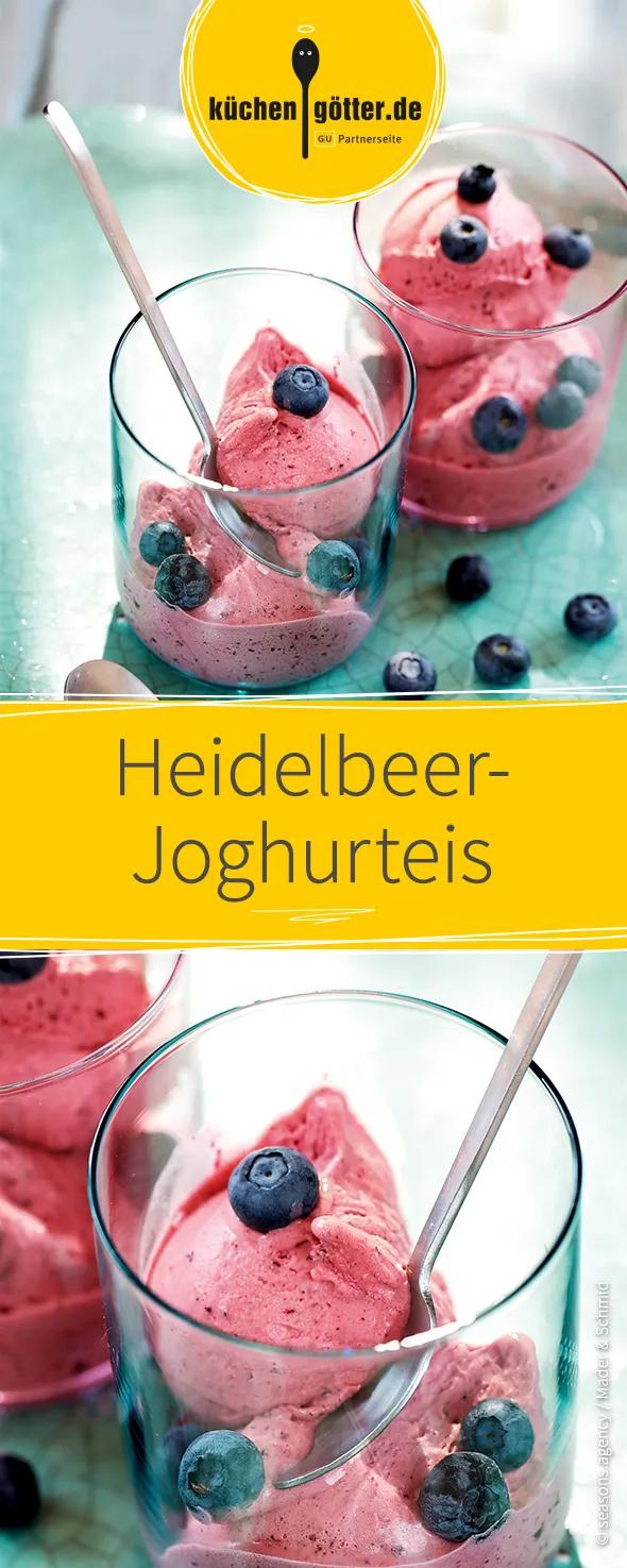 Heidelbeer-Joghurteis | Rezept | Joghurt eis, Joghurt, Eis