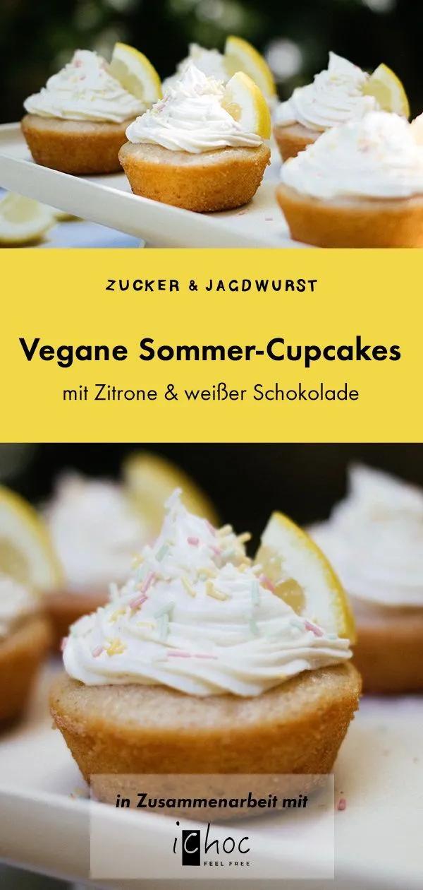 Vegane Zitronen-Cupcakes mit Weißer-Schokoladen-Buttercreme | Recipe ...