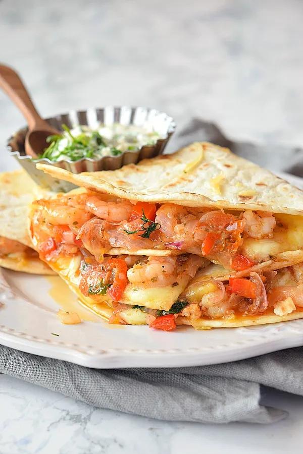 The Best Seafood Quesadilla {Ever} | Savory Bites Recipes - A Food Blog ...