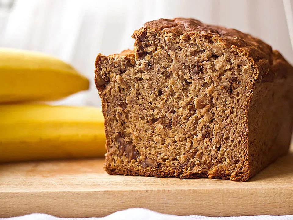 Bananenbrot selber machen - ohne Fett und Zucker