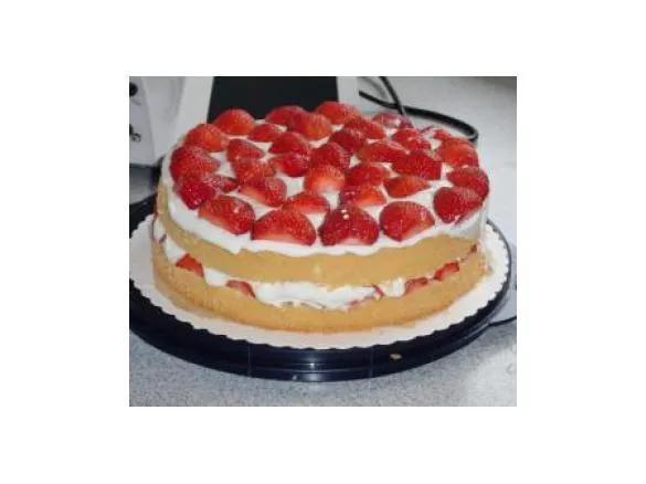 Erdbeer-Quark-Torte von silvia5676. Ein Thermomix ® Rezept aus der ...