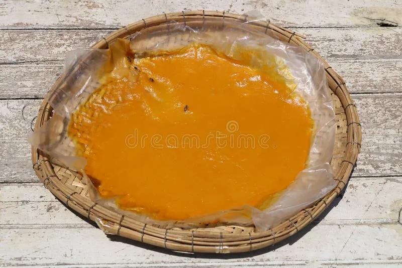 Mango Sheet Dry Mango Paste Stock Photo - Image of fruit, appetizer ...