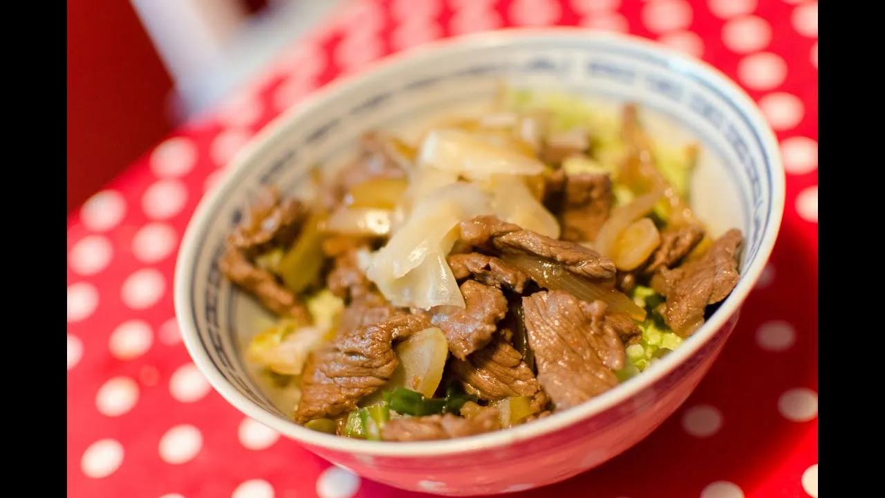 DinnerNerds - Rindfleisch mit Reis auf japanische Art / Japanese Beef ...