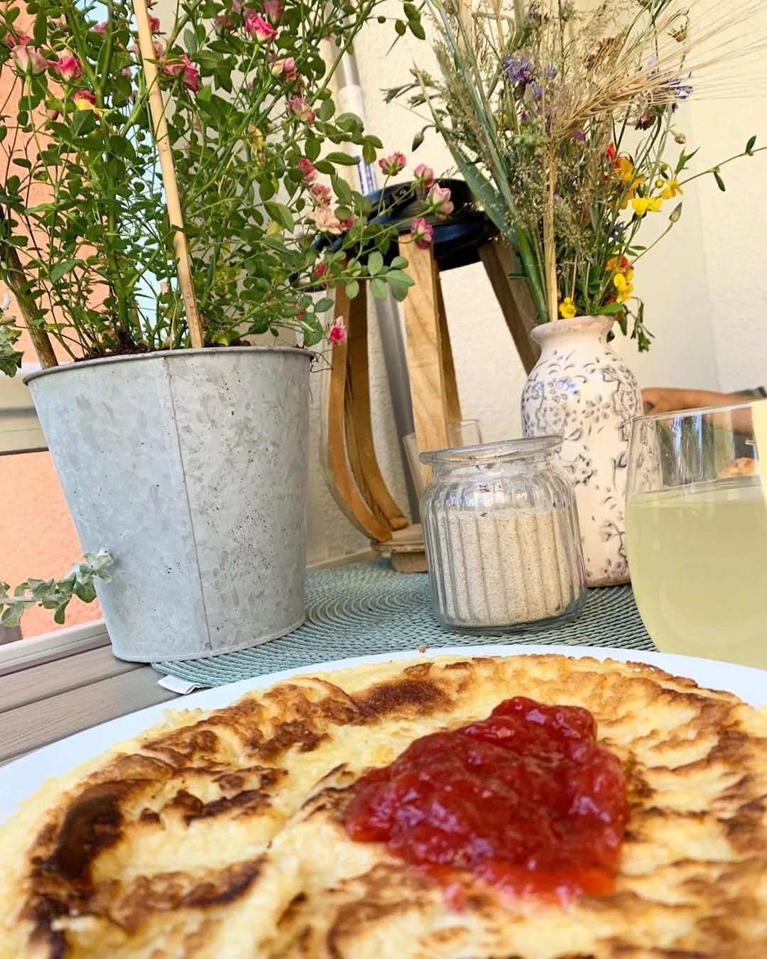 🥞Guten Abend.💕 Vorhin gab es diese leckeren Pfannkuchen mit ...