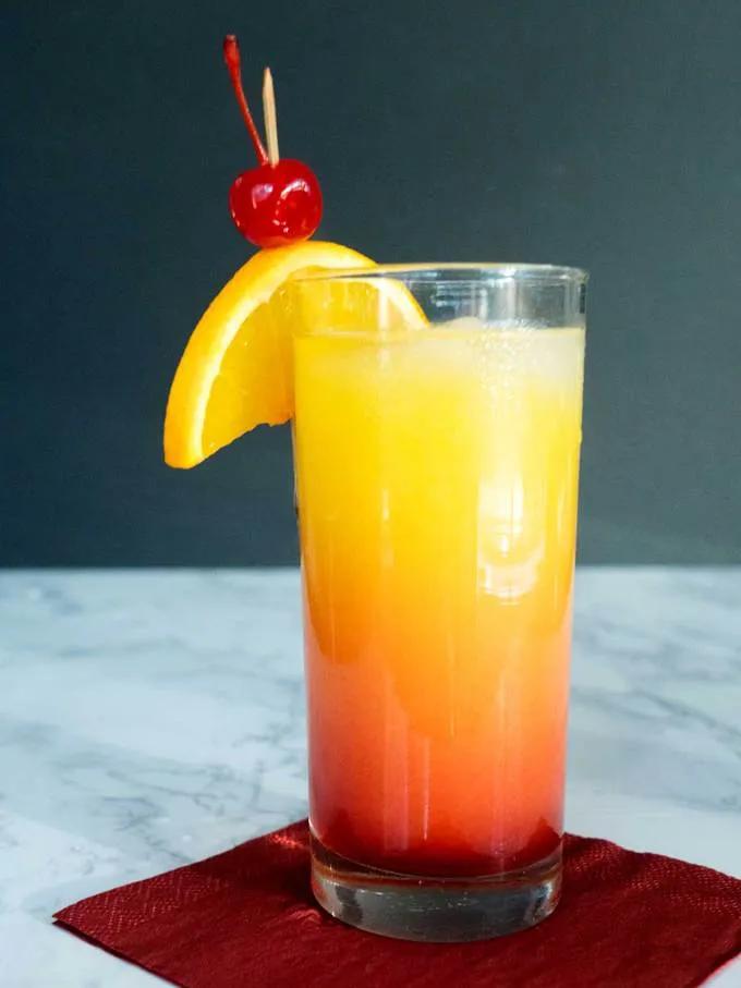 Simple Tequila Sunrise for Cinco de Mayo - The Pudge Factor