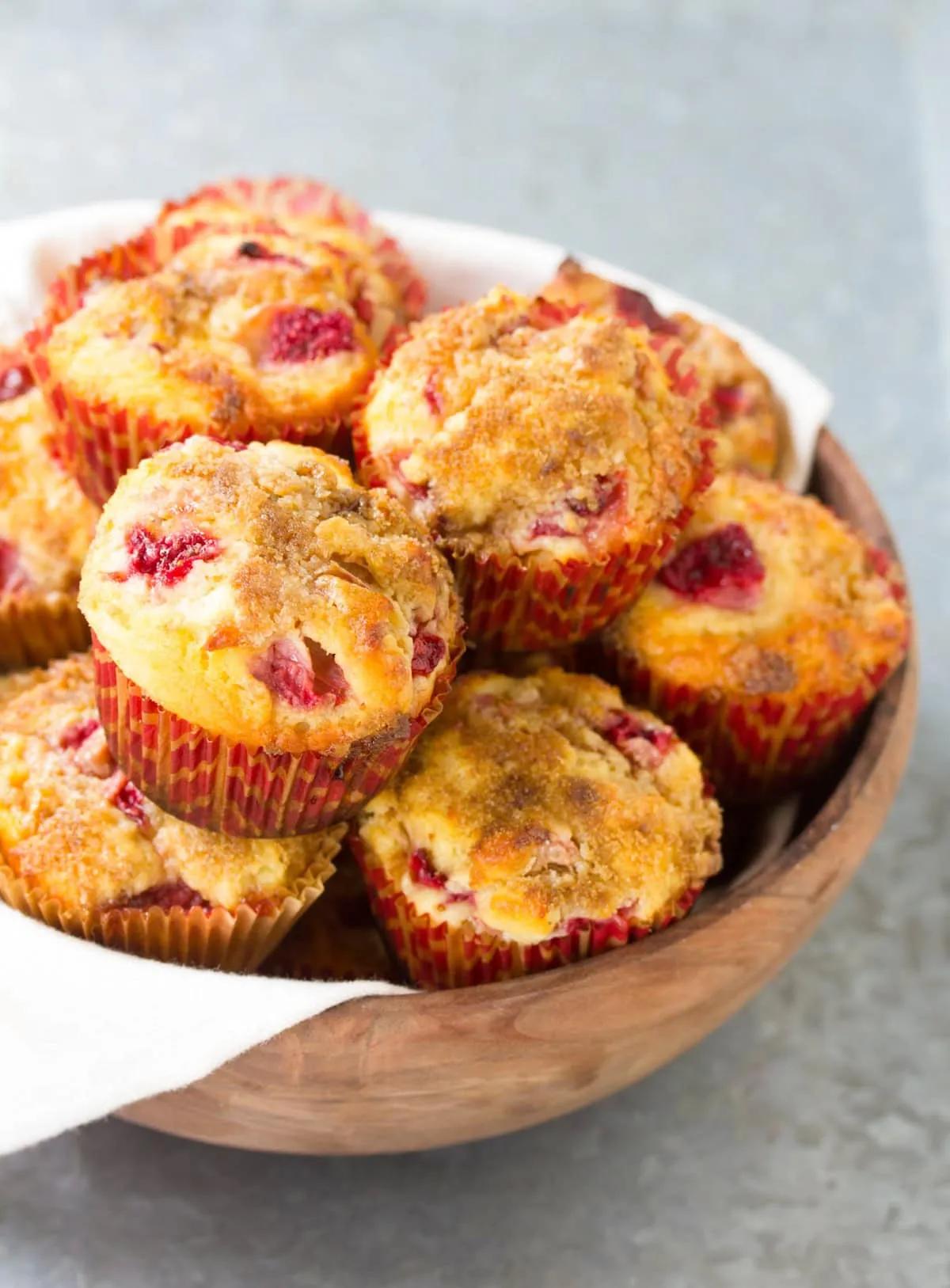 Strawberry Rhubarb Yogurt Muffins - A Spicy Perspective