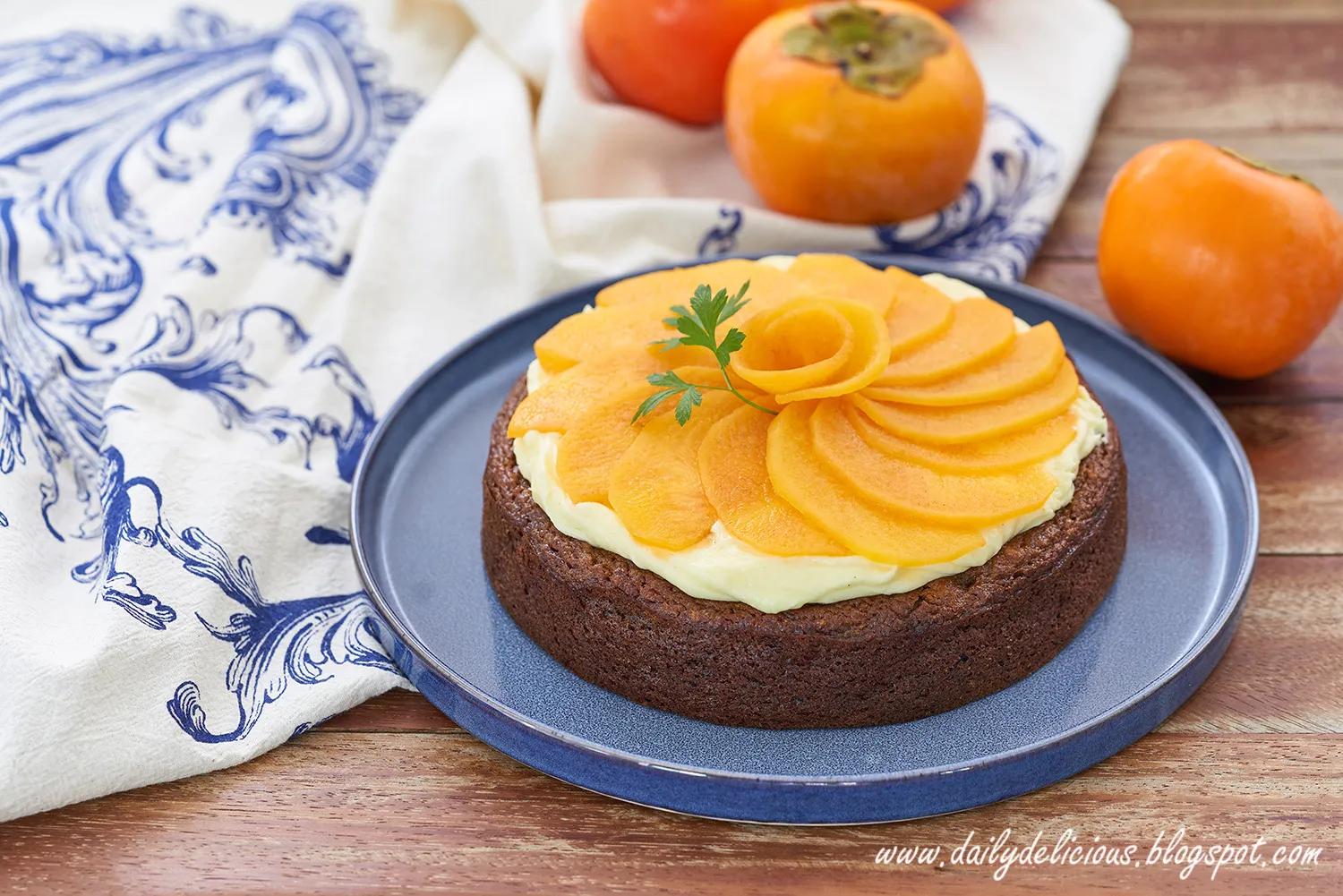 dailydelicious: Persimmon Pudding Cake with cream cheese frosting