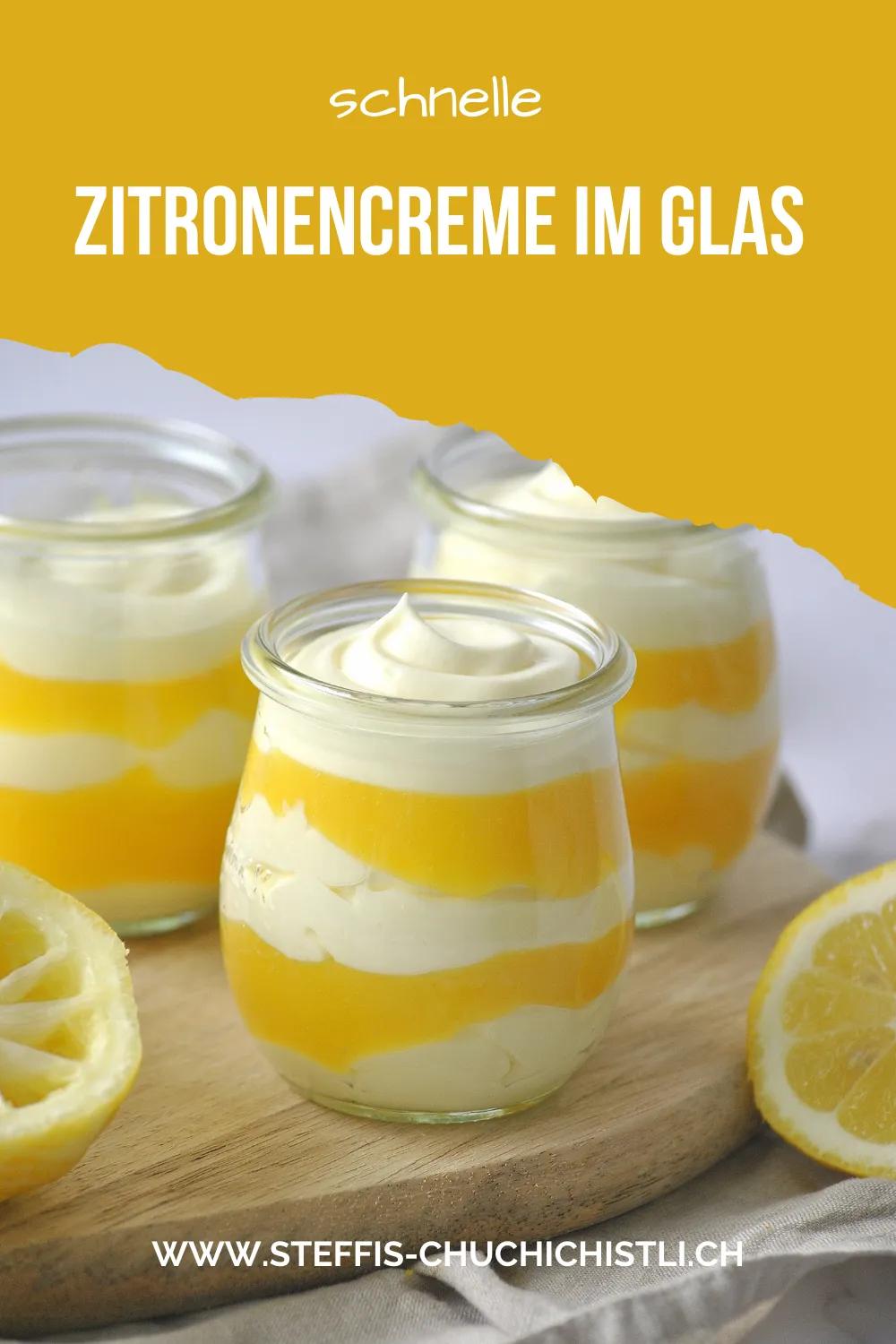 Schnelle Zitronencreme im Glas - | Rezept | Zitronencreme ...