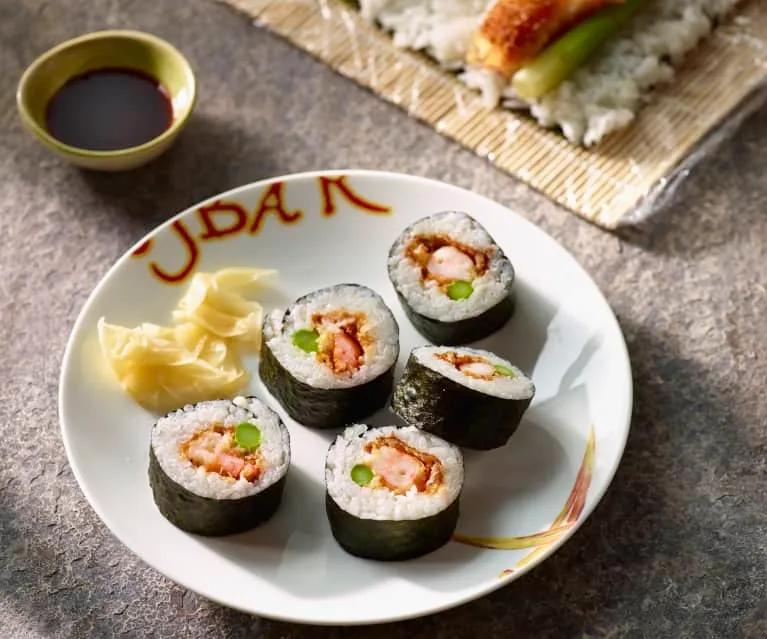 Sushi-Rolle mit warmen Knuspergambas - Cookidoo® – a Thermomix ...