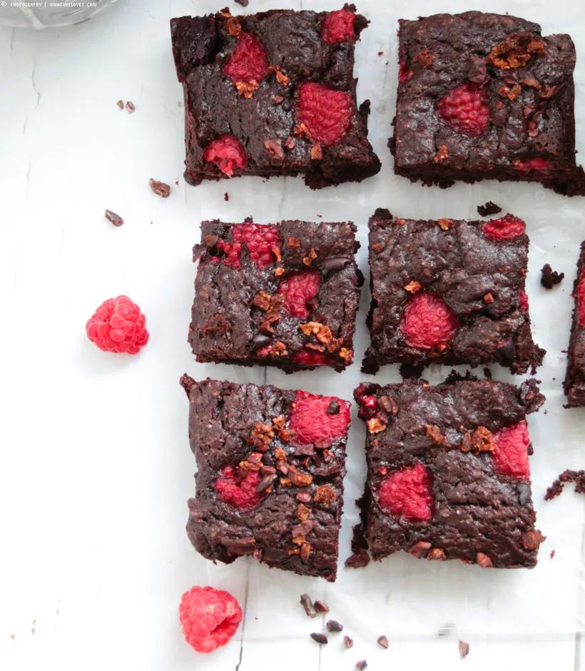 ...what Ina loves : saftige Brownies mit Himbeeren