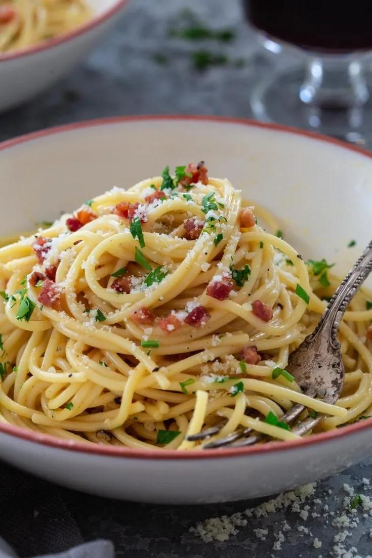 Spaghetti alla Carbonara for Two - Olivia&amp;#39;s Cuisine