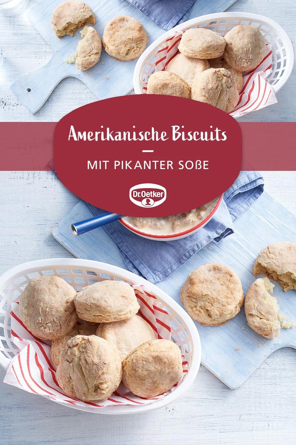 Amerikanische Biscuits mit pikanter Soße | Rezept | Rezepte, Pikant ...