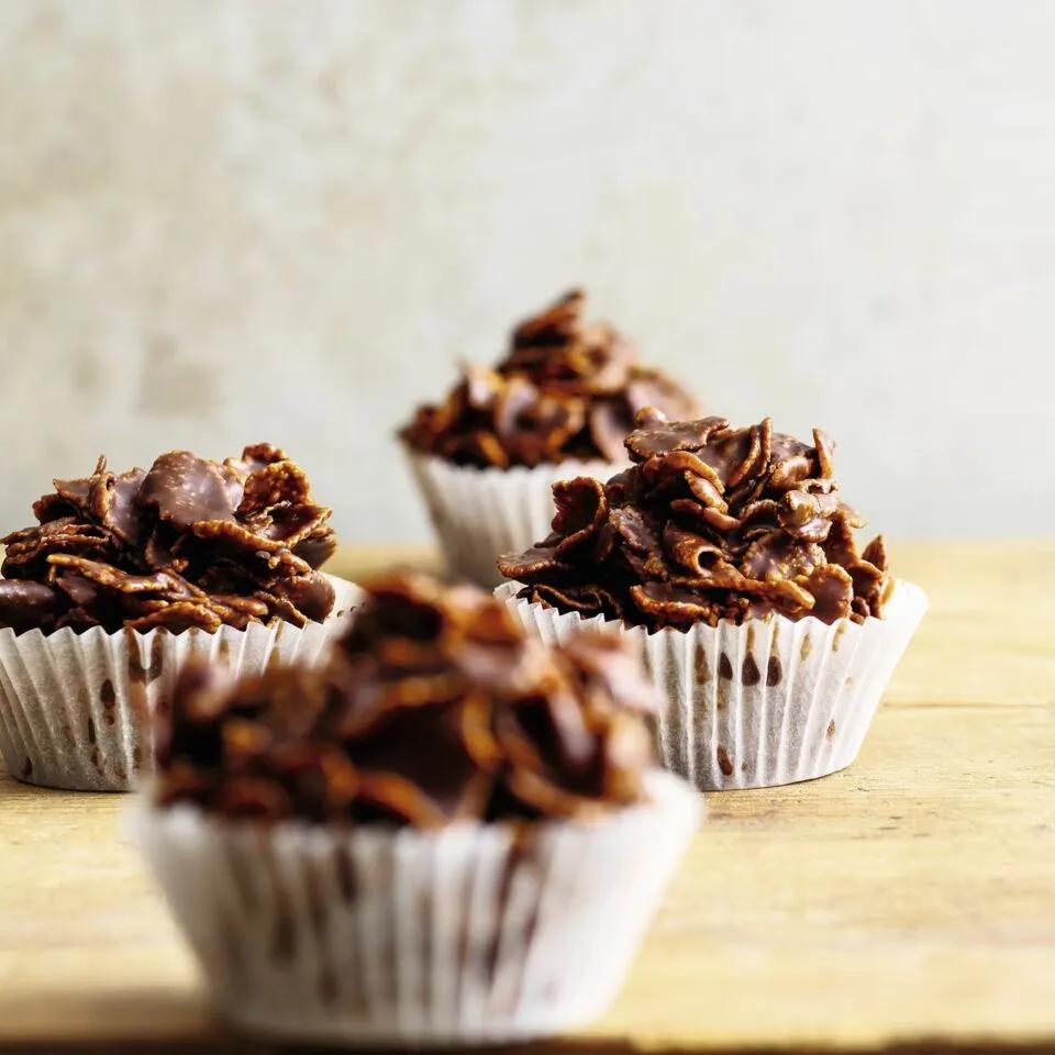 Kleine Cornflakes-Kuchen mit Schokolade Rezept | Küchengötter