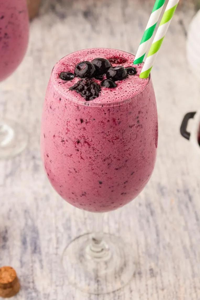 Greek Yogurt Smoothie with Berries - Feast and Farm