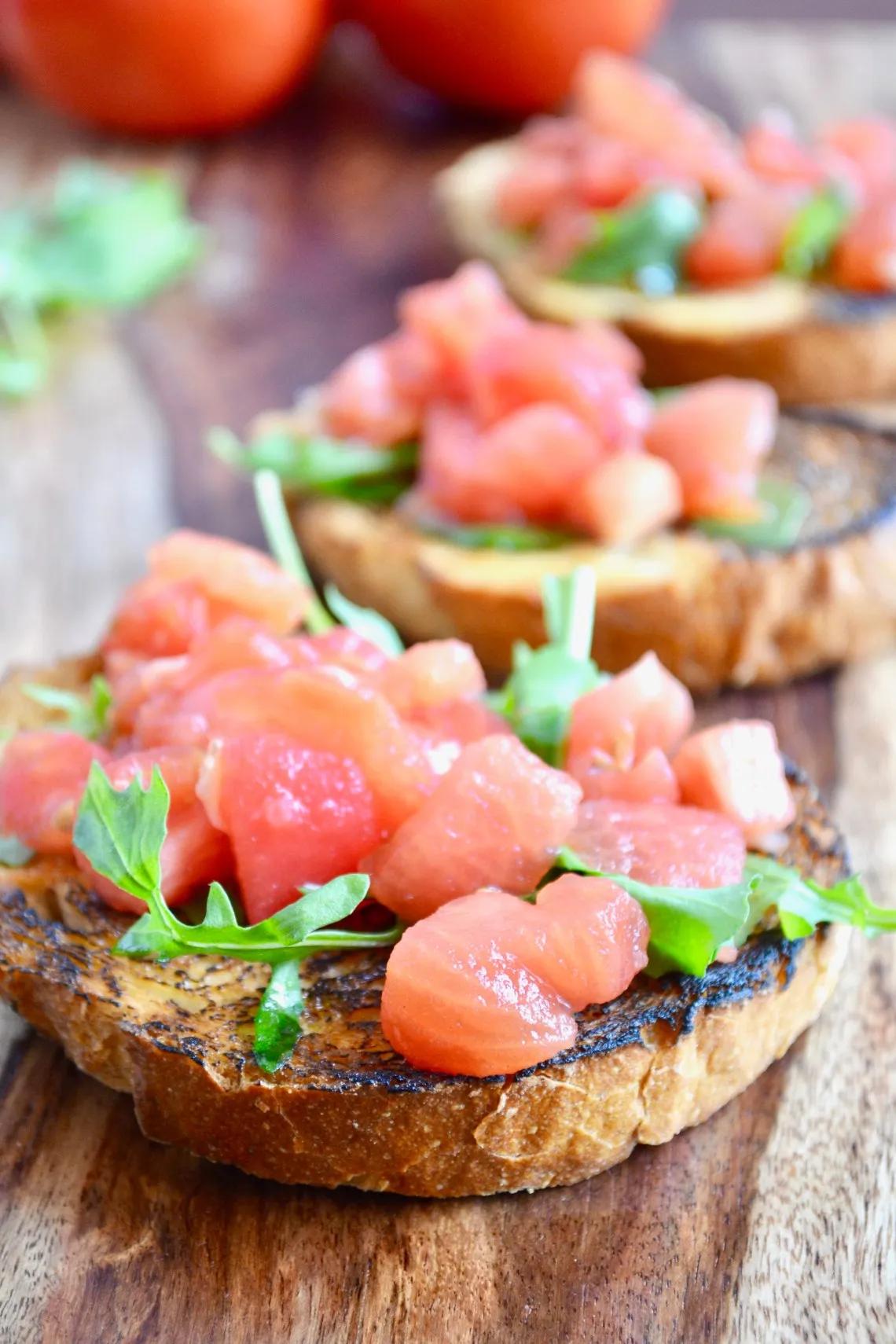 Italian Inspired Garlic Olive Oil Bruschetta