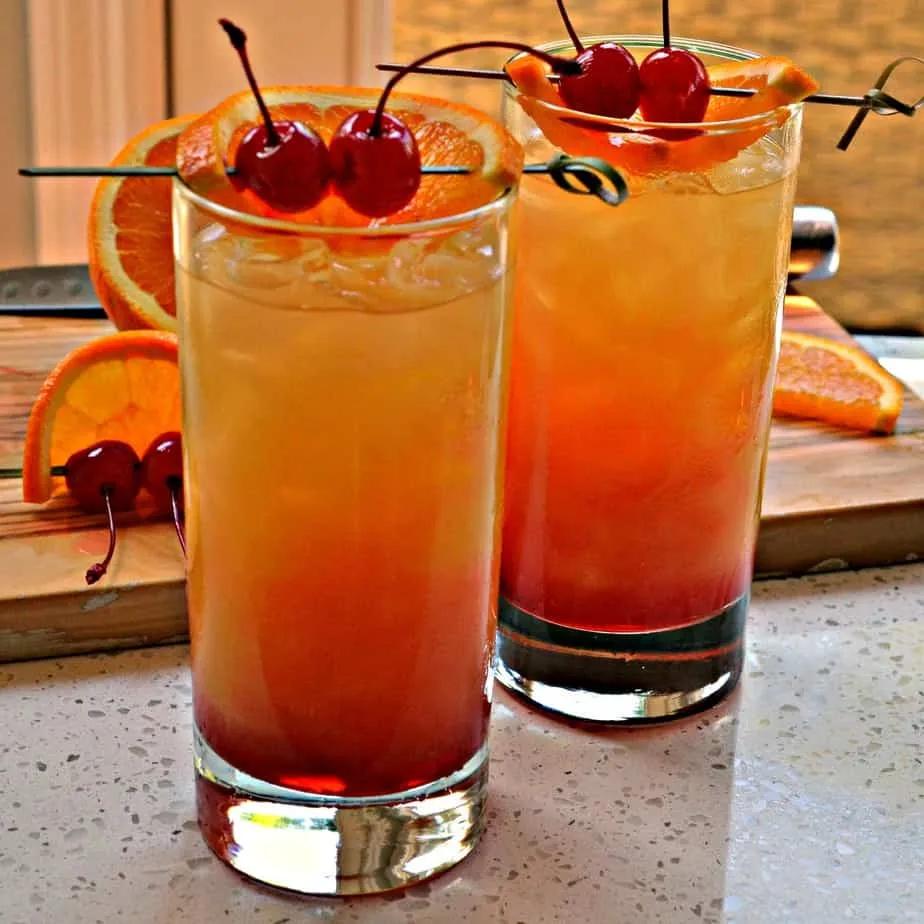Tequila Sunrise Cocktail Recipe | Small Town Woman