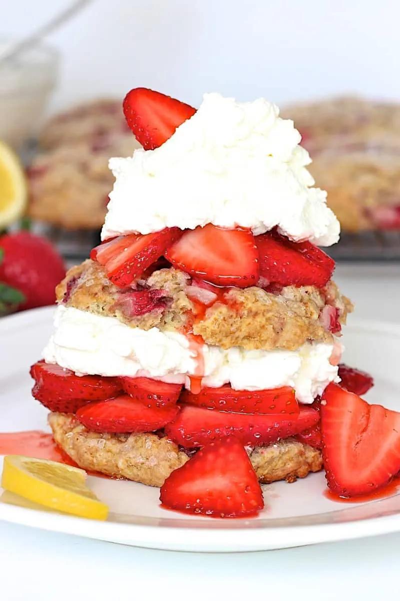 Double Strawberry Shortcakes | The BakerMama