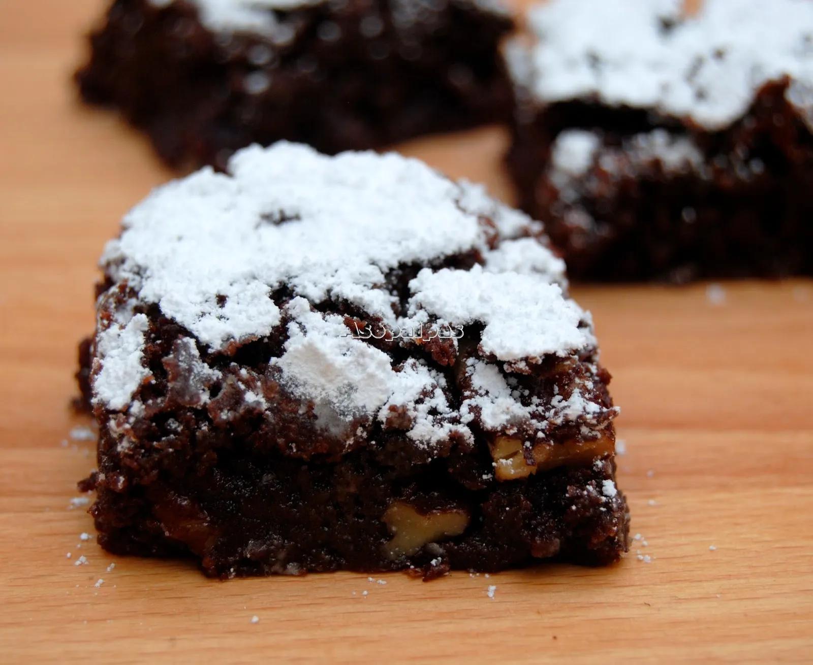Brownies con Pecanas (Pecan Brownies) Receta | Asopaipas. Recetas de ...