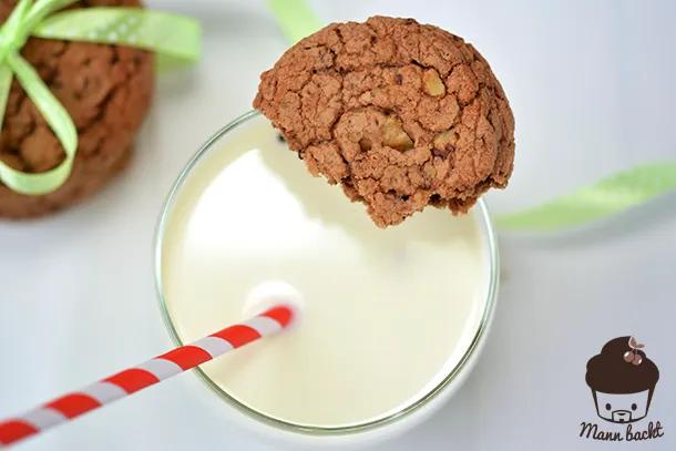 Schoko Nuss Cookies Backmischung Im Glas — Rezepte Suchen