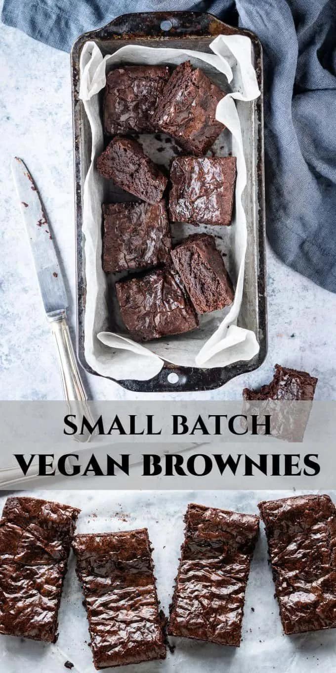 Small batch vegan brownies - this easy vegan brownie recipe makes just ...