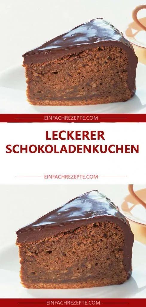 Leckerer Schokoladenkuchen | Schokoladen kuchen, Schokoladenkuchen, Kuchen