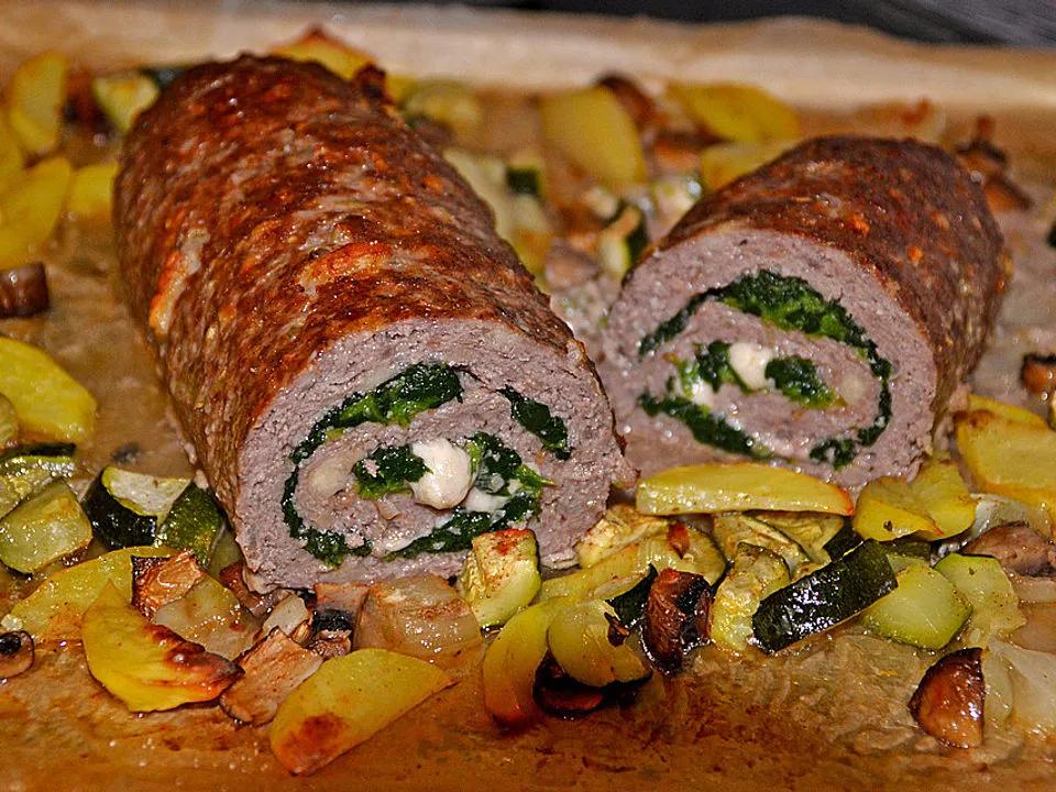 Hackbraten-Roulade mit Spinat von Sivi | Chefkoch