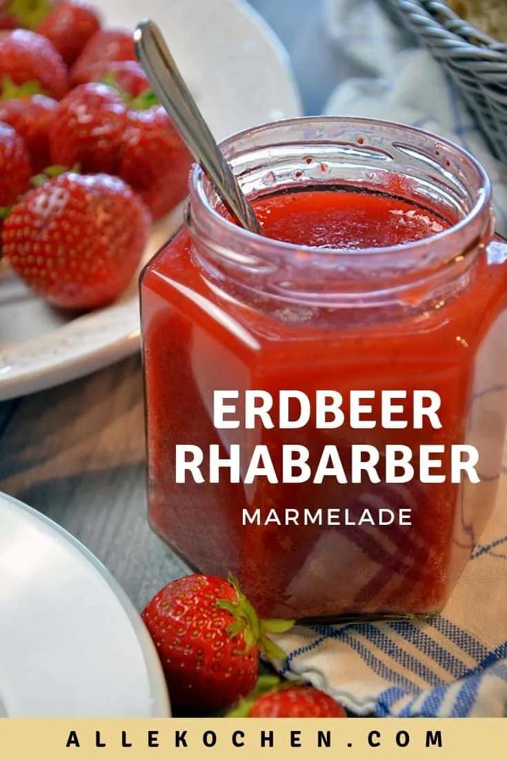 Beste Erdbeer-Rhabarber-Marmelade mit Vanille - AlleKochen.com