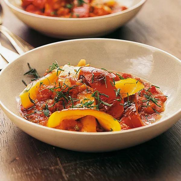 Paprika mit Tomatensauce Rezept | Küchengötter