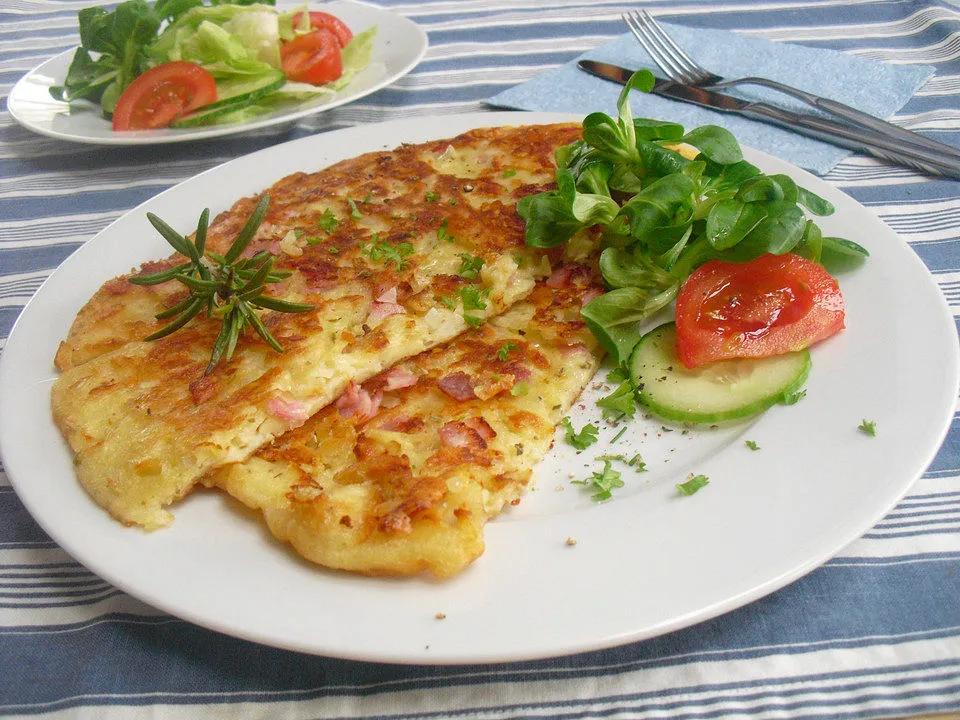 Pikante Schinken-Käse Pfannkuchen von renemasri| Chefkoch