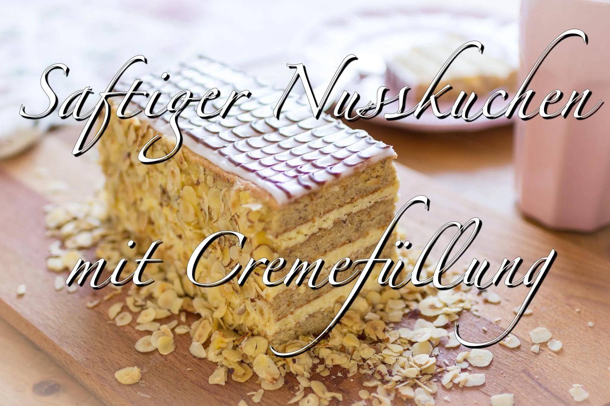 Esterházy-Kuchen | Saftiger Nusskuchen mit Cremefüllung - YouTube Coole ...