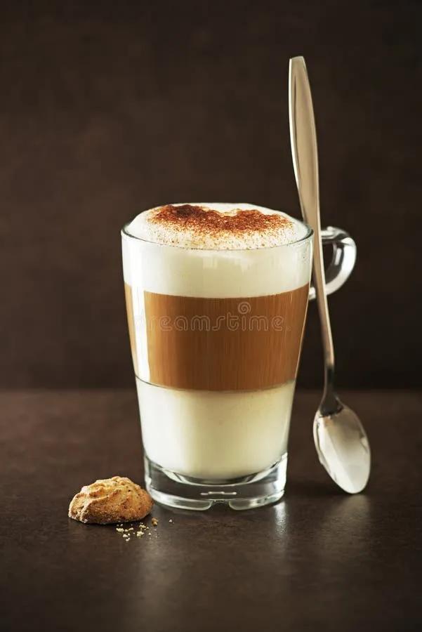 Latte macchiato coffee stock photo. Image of breakfast - 81320732