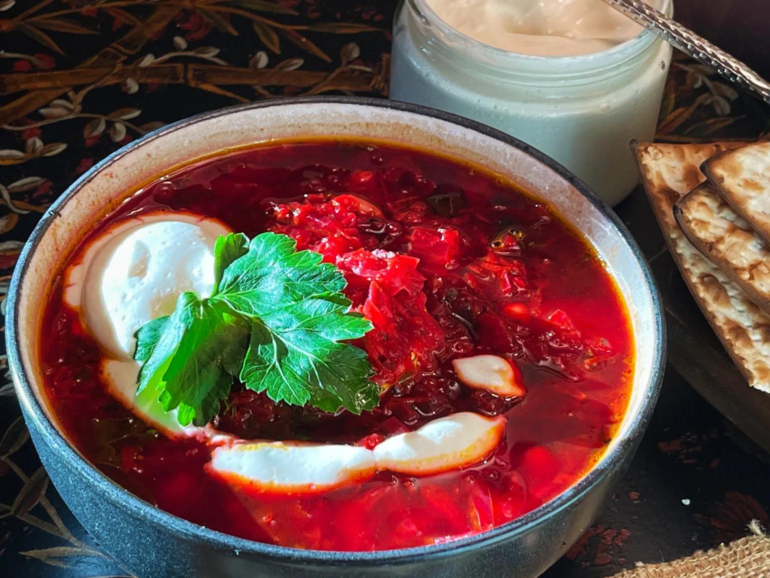 Red Borscht (beet soup) The best borscht you will ever try!