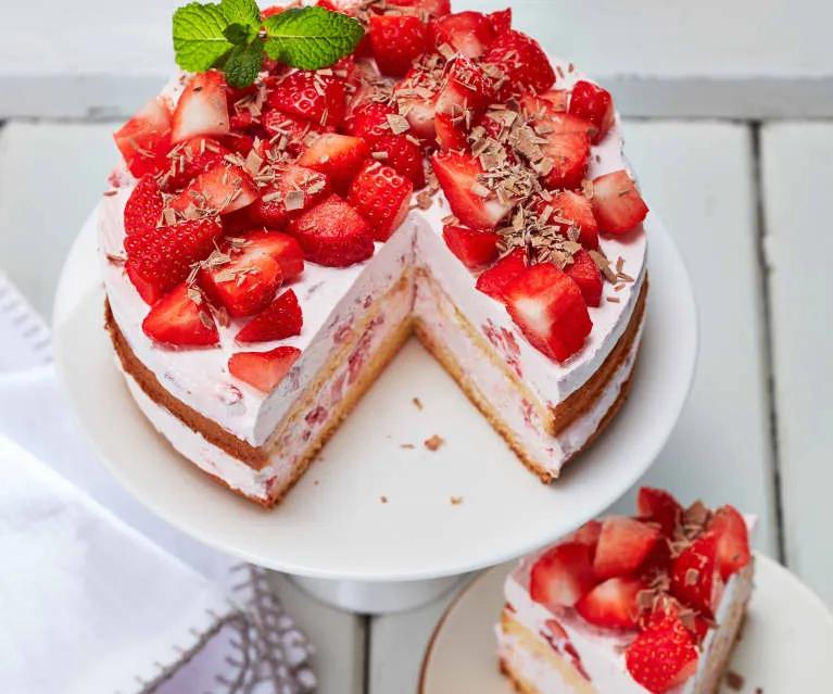 Erdbeer-Sahne-Torte ohne Gelatine - Cookidoo® – la plateforme de ...