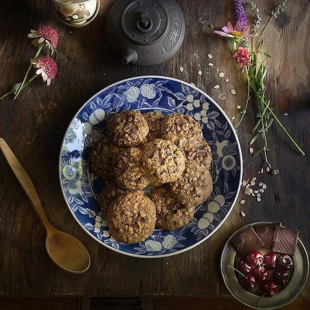 Muesli Cookies With Dark Chocolate And Cherry by thymephoto | Quick ...
