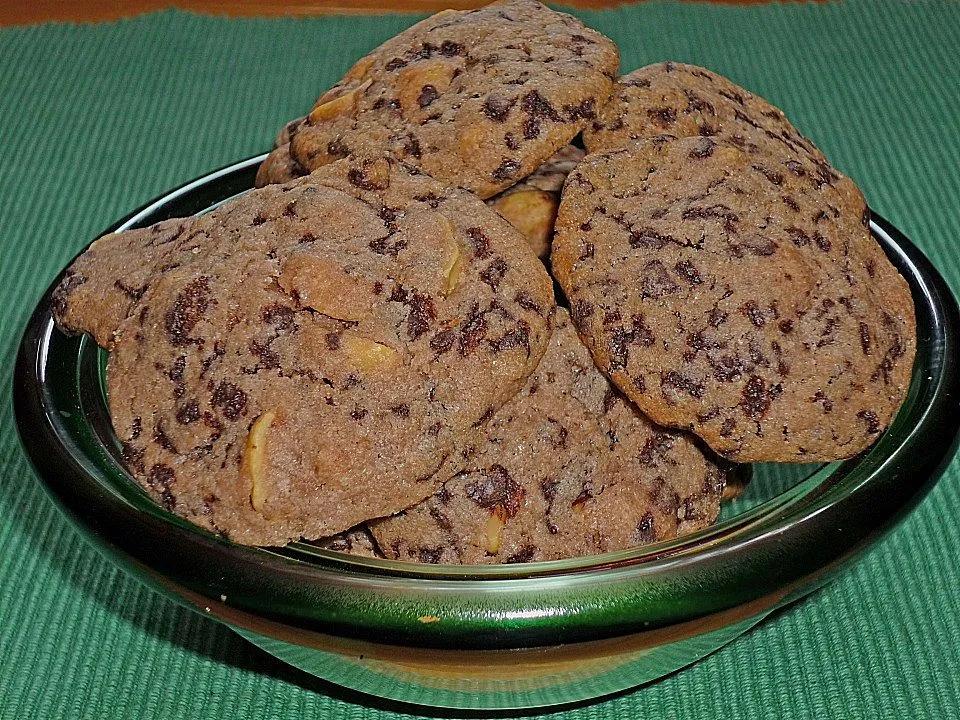 Erdnuss Schoko Cookies von Krümelkekzz| Chefkoch