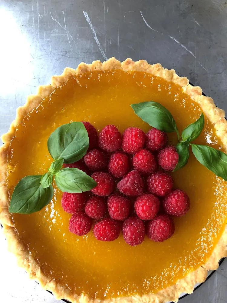Italian Lemon Tart with Olive Oil, Basil and Limoncello – A Cup of ...