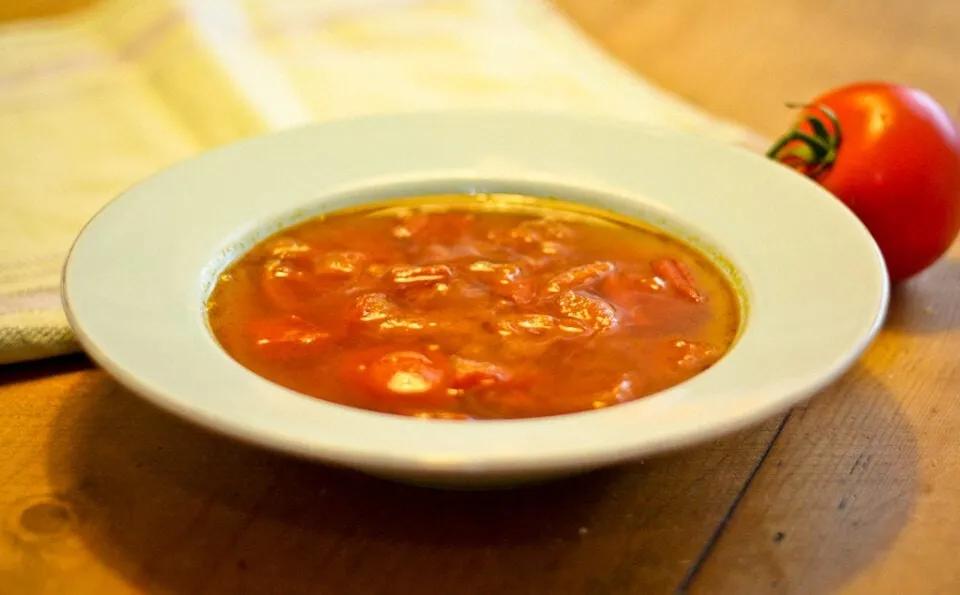 Würzige Tomaten-Grünkernsuppe · Eat this! Foodblog für gesunde vegane ...