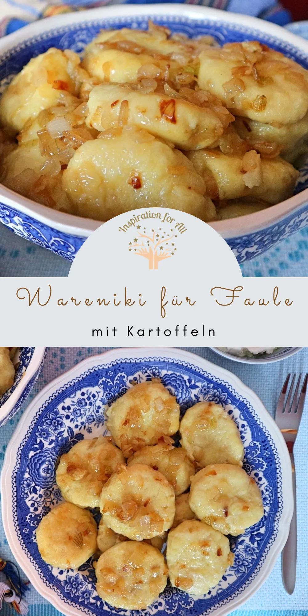 Faule Wareniki mit Kartoffeln – Rezept für russische Kartoffelknödel ...