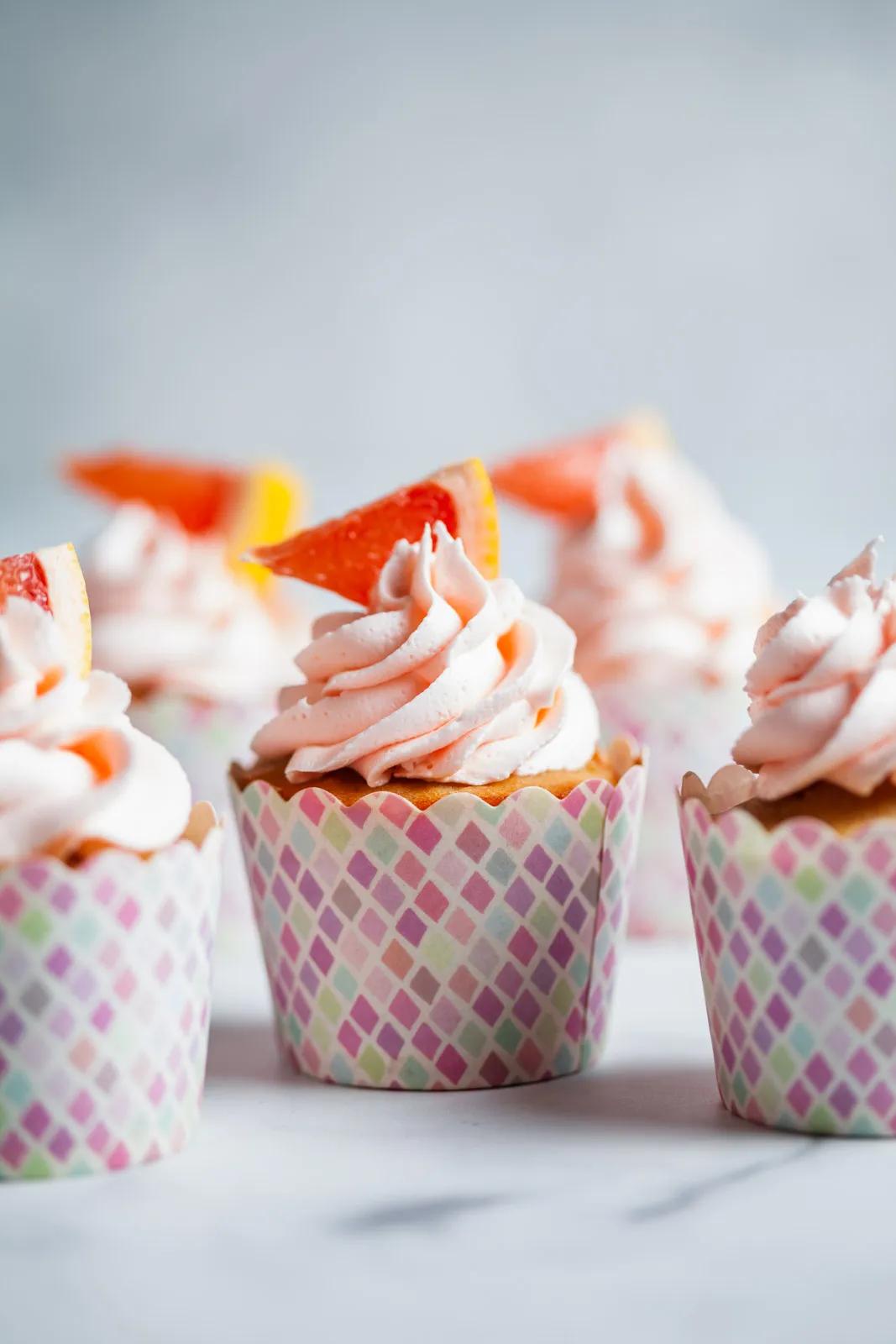 Pink Grapefruit Cupcakes | Olive &amp; Mango