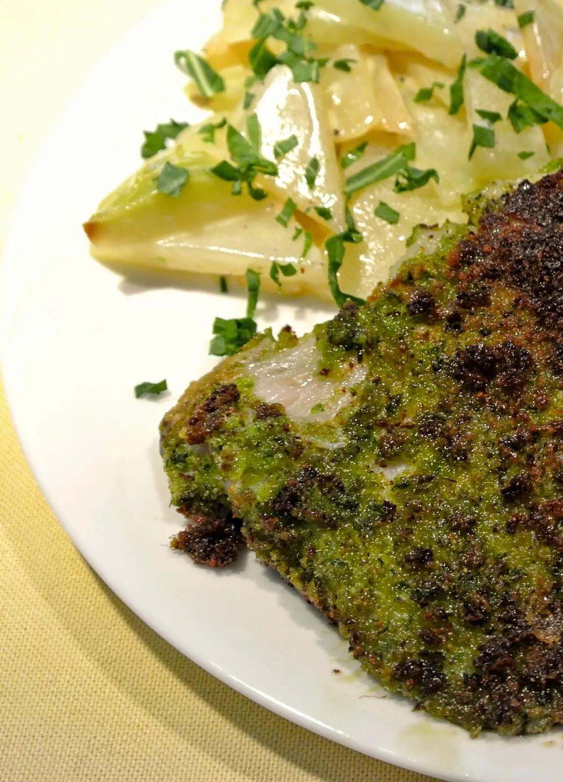 Bonjour Alsace: gebackener Fisch mit Bärlauch-Panade